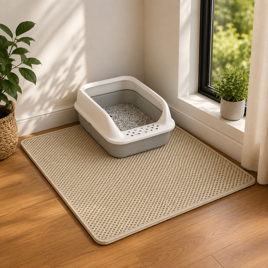 Cat Litter Trapping Mat with Double Layer Design