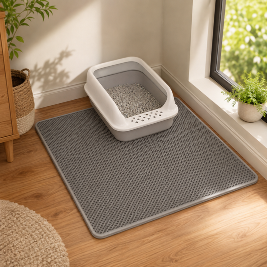 Cat Litter Trapping Mat with Double Layer Design
