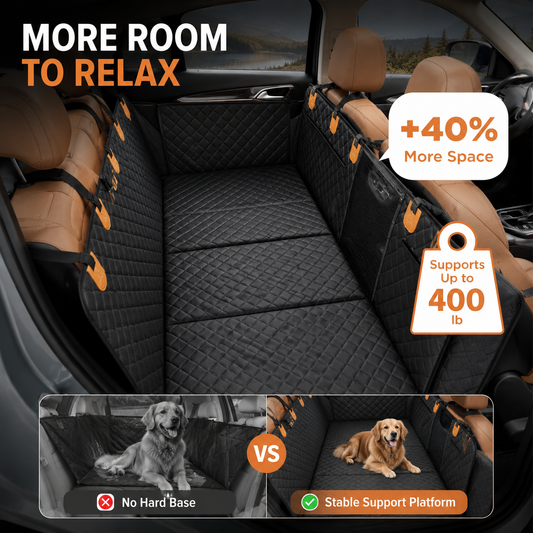 Dog Back Seat & Hard-Bottom Car Cover