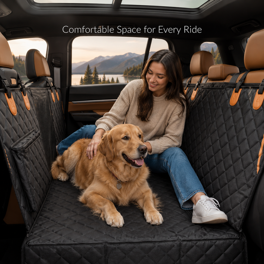 Dog Back Seat & Hard-Bottom Car Cover